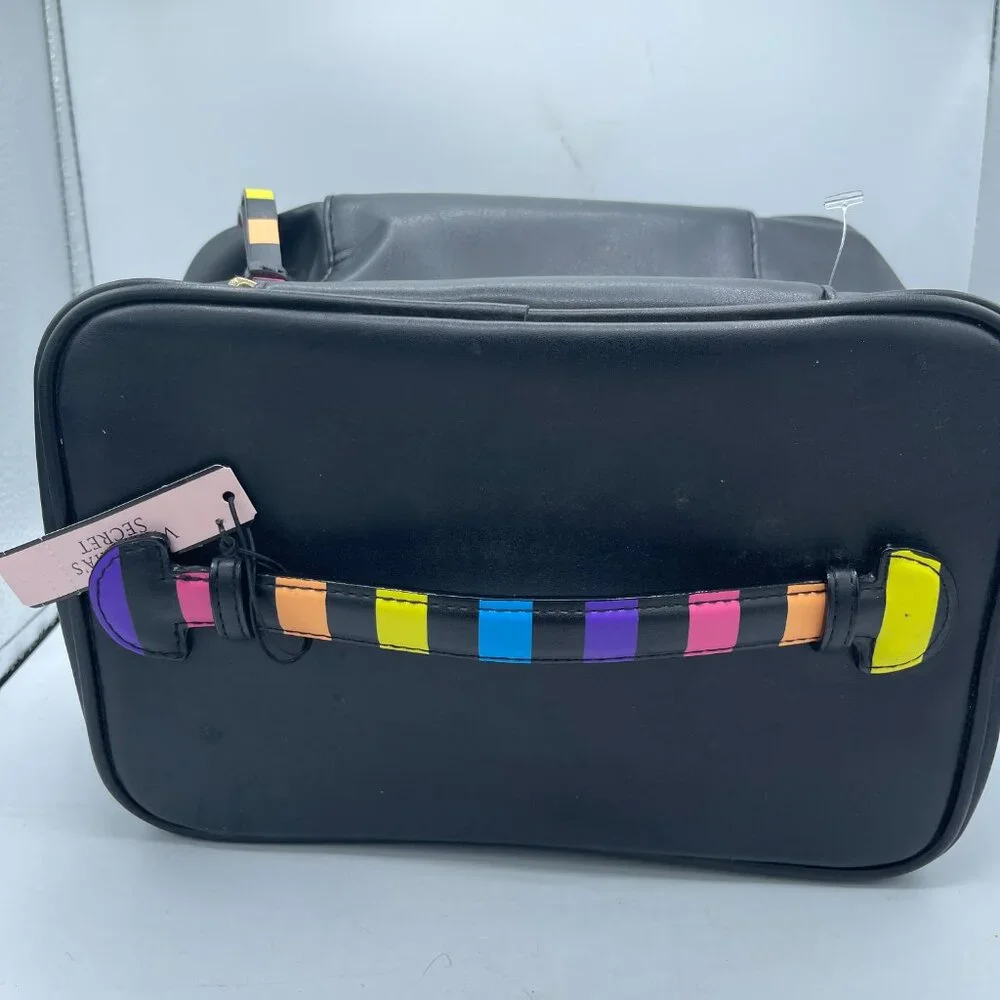 Victoria's Secret Rainbow Logo Makeup Case NWT